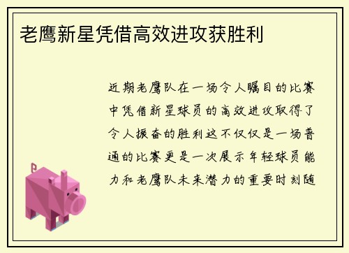 老鹰新星凭借高效进攻获胜利
